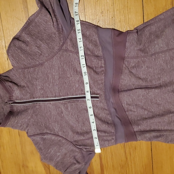 Lululemon Run Full Tilt Purple Space Dye Half Zip Jacket Pullover. Size 8 - Picture 12 of 16